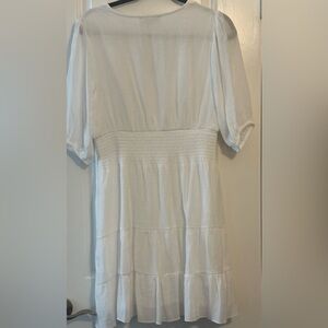 White Ruffled LadiesDress